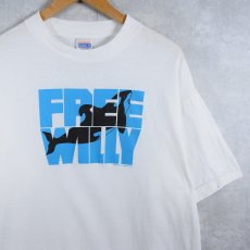 画像1: 90's FREE WILLY 映画プリントTシャツ L (1)