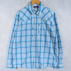 画像1: 2014SS patagonia チェック柄シャツ M (1)