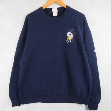 画像1: Morton Salt 塩メーカープリントスウェット NAVY (1)