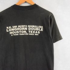 画像2: 90's USA製 "LONGHORN DOUBLE '99" プリントTシャツ M (2)