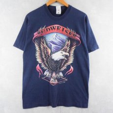 画像1: 90's Budweiser USA製 ビールメーカー イーグルプリントTシャツ L (1)