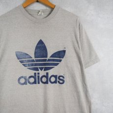 画像1: 80's adidas USA製 ロゴプリントTシャツ XL (1)