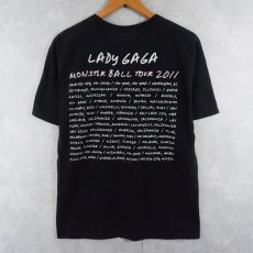 画像2: 2011 LADY GAGA "MONSTER BALL TOUR" ミュージシャンツアーTシャツ M (2)