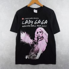 画像1: 2011 LADY GAGA "MONSTER BALL TOUR" ミュージシャンツアーTシャツ M (1)