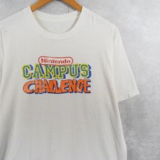 画像1: 90's Nintendo CAMPUS CHALLENGE ゲーム大会プリントTシャツ (1)