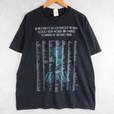 画像1: 2000's GEORGE CARLIN "AN INCOMPLETE LIST OF..." コメディアンプリントTシャツ BLACK 2XL (1)