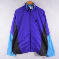 画像2: 90's NIKE 銀タグ 切り替えデザイン ナイロンジャケット XL (2)