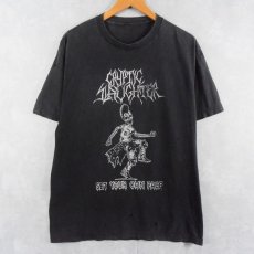 画像1: CRYPTIC SLAUGHTER クロスオーバーバンドTシャツ BLACK (1)