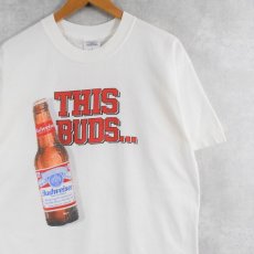 画像1: 90's Budweiser "THIS BUDS..." ビールメーカープリントTシャツ L (1)