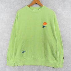 画像1: NIKE マルチロゴ刺繍スウェット XL (1)