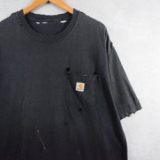 画像1: carhartt ポケットTシャツ BLACK  (1)