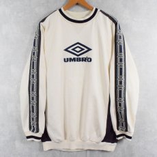 画像1: 90's UMBRO ロゴ刺繍 サイドラインスウェット XL (1)