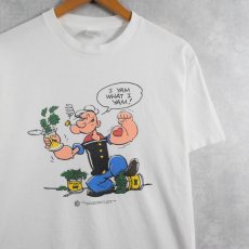 画像1: 90's POPEYE "I YAM WHAT I YAM!" キャラクタープリントTシャツ (1)