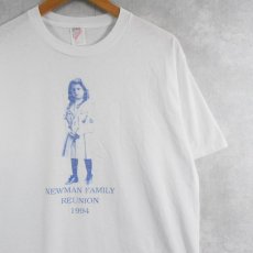 画像1: 90's USA製 "NEWMAN FAMILY REUNION 1994" フォトプリントTシャツ L (1)