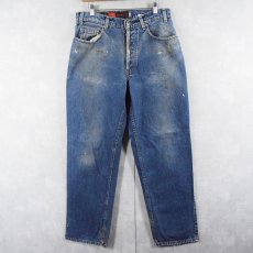 画像1: 90's Levi's SILVER TAB USA製 "Loose" ペンキペイントデニムパンツ W32 (1)