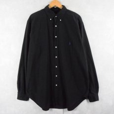 画像1: POLO Ralph Lauren コットンボタンダウンシャツ BLACK XLT (1)