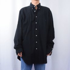 画像2: POLO Ralph Lauren コットンボタンダウンシャツ BLACK XLT (2)