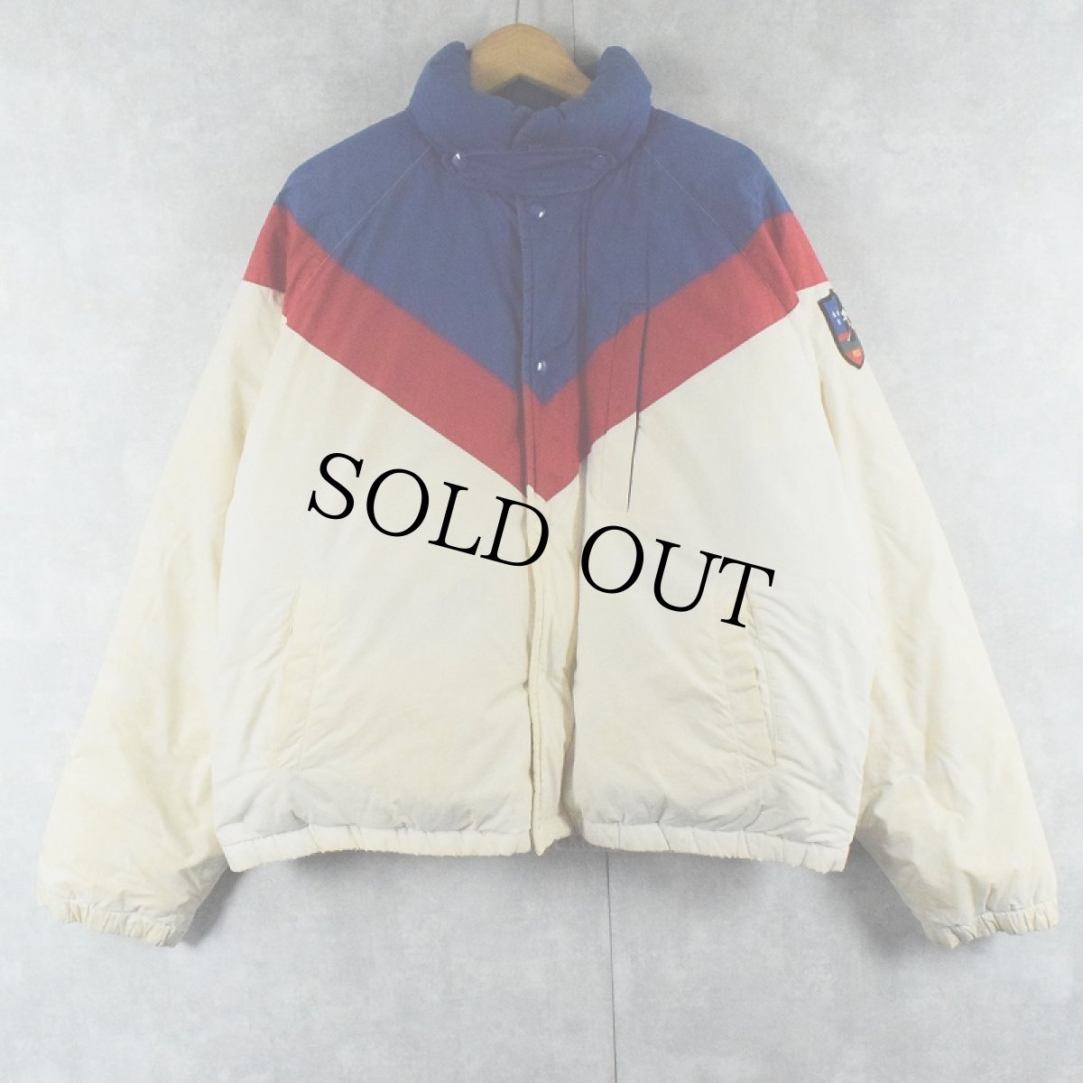 画像1: 90's POLO Ralph Lauren "SUICIDE SKI" パッチ付き ダウンジャケット L (1)