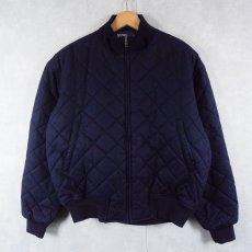 画像1: POLO Rlaph Lauren 中綿入り キルティングジャケット NAVY L (1)