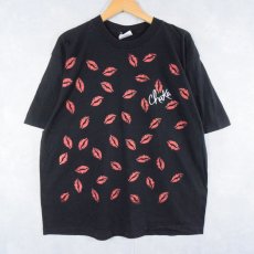 画像1: "Chaka" キスマークプリントTシャツ L (1)