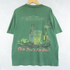 画像1: 90's Budweiser "This Bud's For You!" ビールメーカー プリントTシャツ L (1)