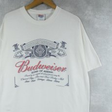 画像1: 2000's Budweiser ビールメーカー ロゴプリントTシャツ XL (1)