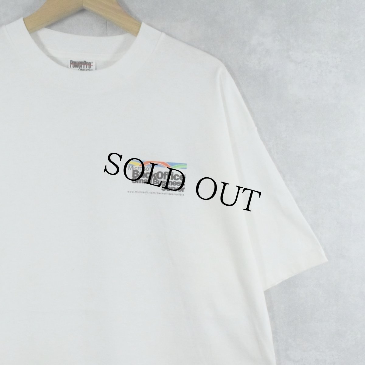 画像1: 90's Microsoft BackOffice "Small Business Server" コンピューター企業プリントTシャツ XL (1)