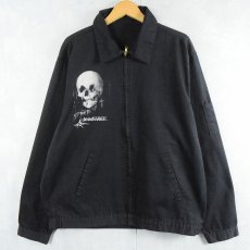 画像1: "deadwear" スカルプリントスイングトップ BLACK (1)