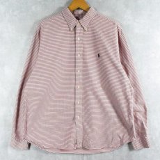 画像1: POLO Ralph Lauren "TERRANCE" チェック柄 コットンオックスフォード ボタンダウンシャツ 43 (1)