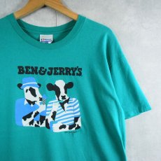 画像1: 90's BEN&JERRY'S USA製 "Woody Jackson" 企業プリントTシャツ XL (1)