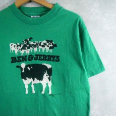 画像1: 80's BEN&JERRY'S USA製 "Woody Jackson" 企業プリントTシャツ L (1)