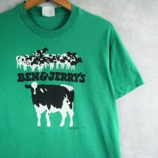 画像1: 80's BEN&JERRY'S USA製 "Woody Jackson" 企業プリントTシャツ L (1)