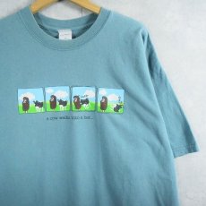 画像1: BEN&JERRY'S "a cow walks into a bar..." 企業プリントTシャツ XXL (1)