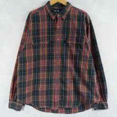 画像1: POLO Ralph Lauren "WHITFIELD CLASSIC FIT" チェック柄 コットンシャツ XL (1)