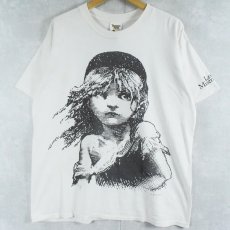 画像1: 90's USA製 Les Miserables 大判 ミュージカルプリントTシャツ XL (1)