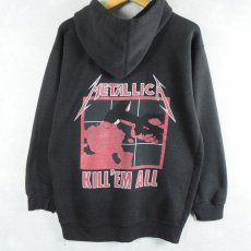 画像1: 2003 METALLICA "KILL'EM ALL" ロックバンドスウェットフーディー BLACK M (1)