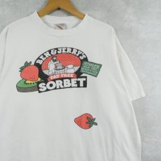 画像1: 90's BEN&JERRY'S "FAT FREE SORBET" 企業プリントTシャツ XL (1)