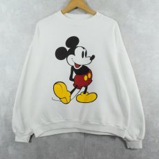 画像1: 90's Disney USA製 MICKEY MOUSE キャラクタープリントスウェット XL (1)