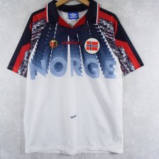 画像1: 90's UMBRO "Norway" ユニフォームシャツ  (1)