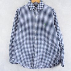 画像1: POLO Ralph Lauren "CUSTOM FIT" ギンガムチェック柄 コットンシャツ 16 34/35 (1)