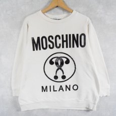 画像1: MOSCHINO COUTURE! Milano ロゴプリントスウェット  (1)