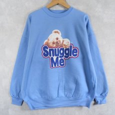 画像1: 〜2000's Snuggle CANADA製 "Snuggle Me" 柔軟剤ブランドプリントスウェット XL (1)