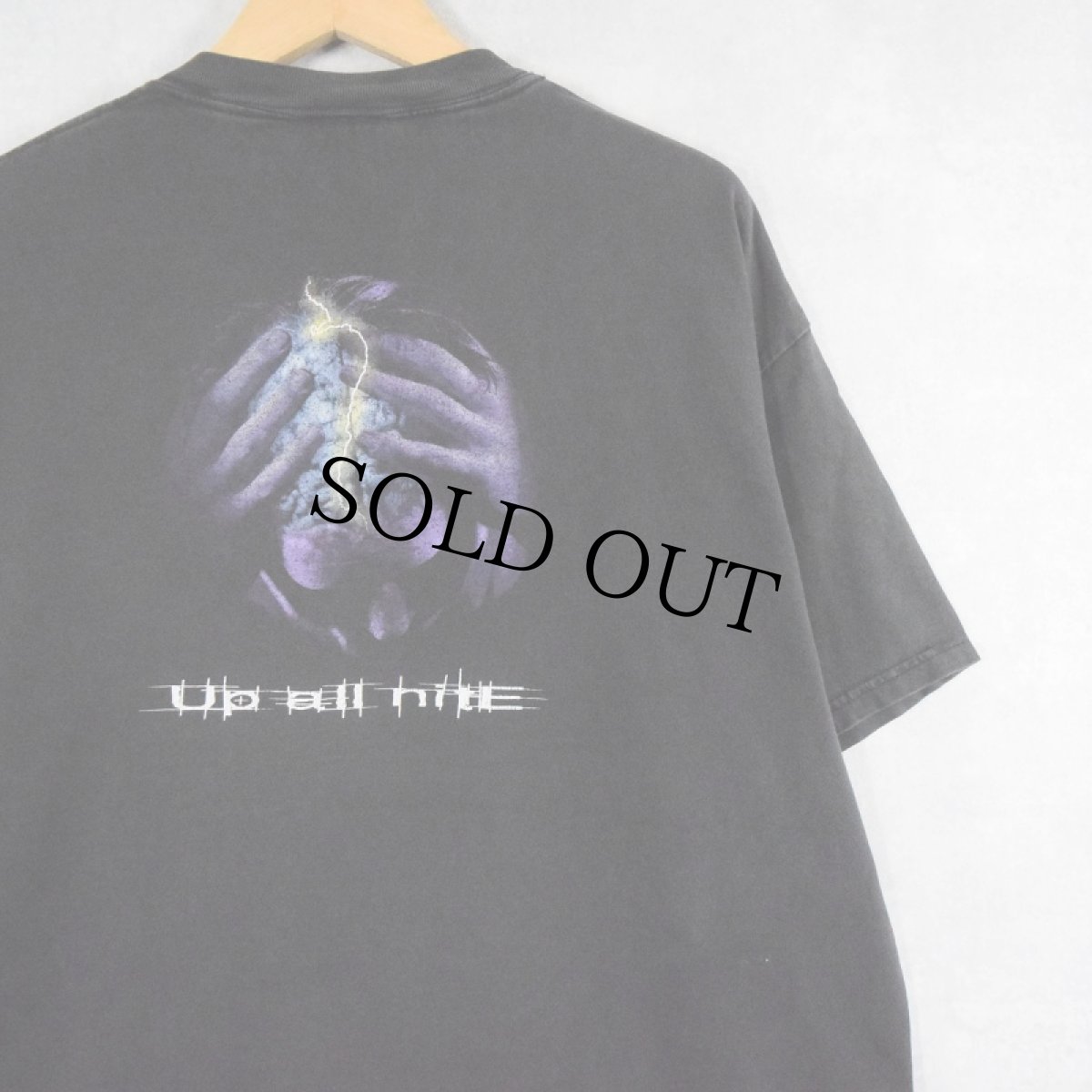 画像1: BFG ASYLUM "Up all nite" テック企業プリントTシャツ BLACK XL (1)