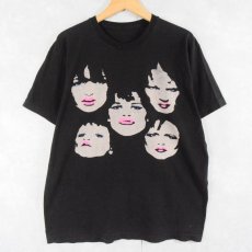 画像1: New York Dolls ロックバンドプリントTシャツ BLACK  (1)