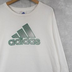 画像1: adidas ロゴプリントロンT L (1)