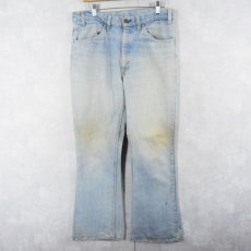 画像1: 70's Levi's 646 オレンジタブ ベルボトムデニムパンツ W32 (1)