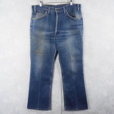 画像1: 80's Levi's 517-2017 USA製 ブーツカット ストレッチデニムパンツ W34 (1)