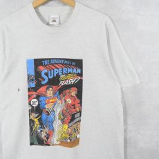 画像1: 90's SUPERMAN CANADA製 アメコミキャラクタープリントTシャツ L (1)