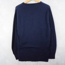 画像2: 90's duofold USA製 無地 2PLYカットソー NAVY L (2)