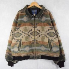 画像1: 90's PENDLETON USA製 ネイティブ柄 ウールジャケット XXL (1)